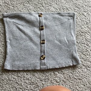 gray tube top